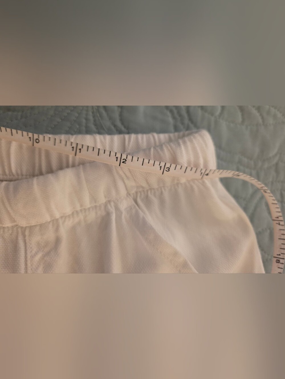 White Wide-Leg Drawstring Pants - Picture 3 of 11